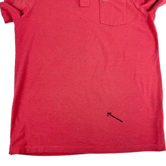 Vineyard Vines Kids Exclusive Island Pocket Polo Shirt Rose Red L Short Sleeve - Picture 6 of 8